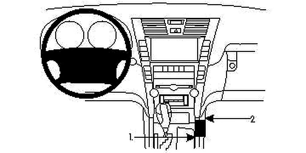 Brodit ProClip 834028 voor Lexus LS Series