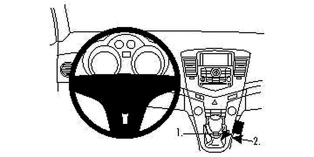 Brodit ProClip 834350 voor Chevrolet Cruze