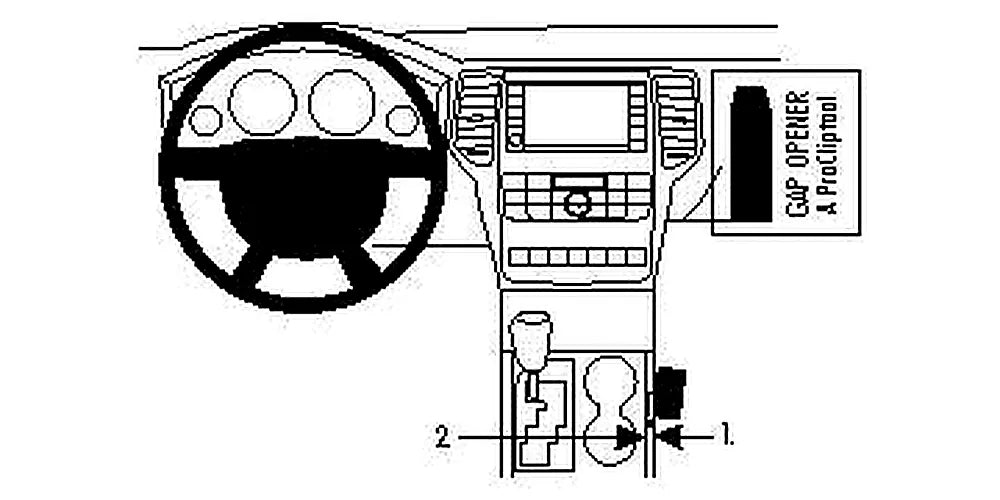 Brodit ProClip 834550 voor Jeep Grand Cherokee