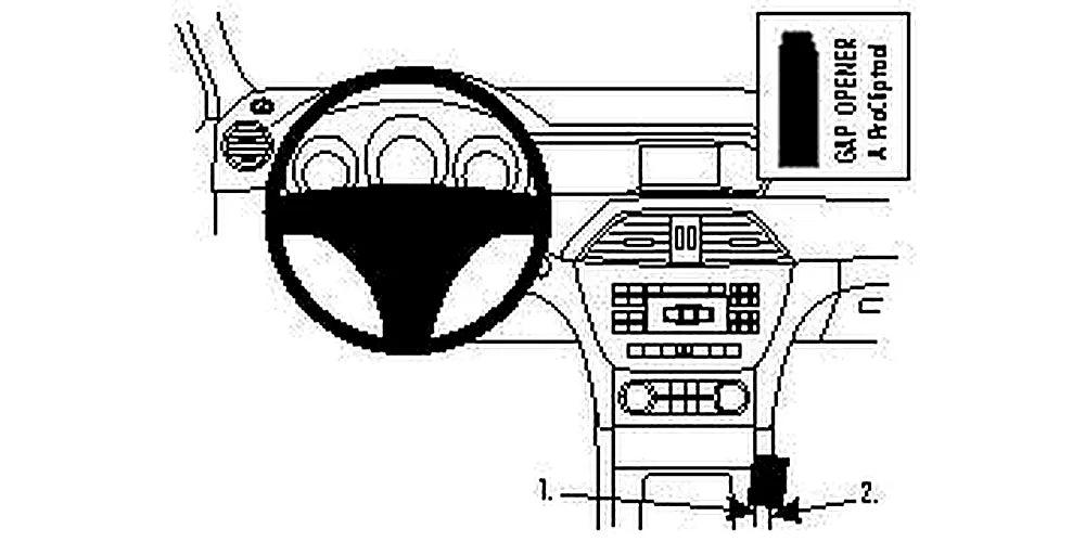 Brodit ProClip 834616 voor Mercedes Benz C-Class (180-320)