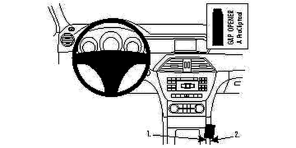 Brodit ProClip 834616 voor Mercedes Benz C-Class (180-320)