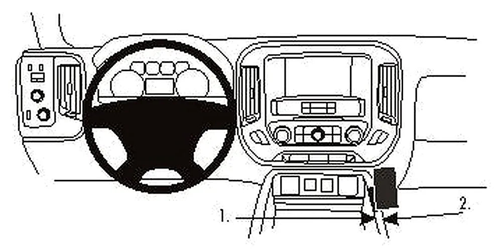 Brodit ProClip 834962 voor Chevrolet Silverado 2500/3500 Series