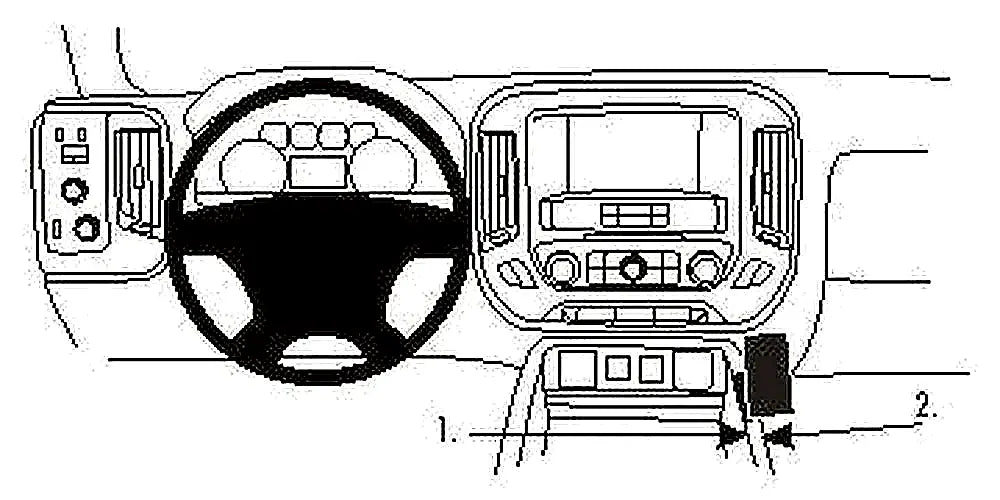 Brodit ProClip 834962 voor Chevrolet Silverado 2500/3500 Series