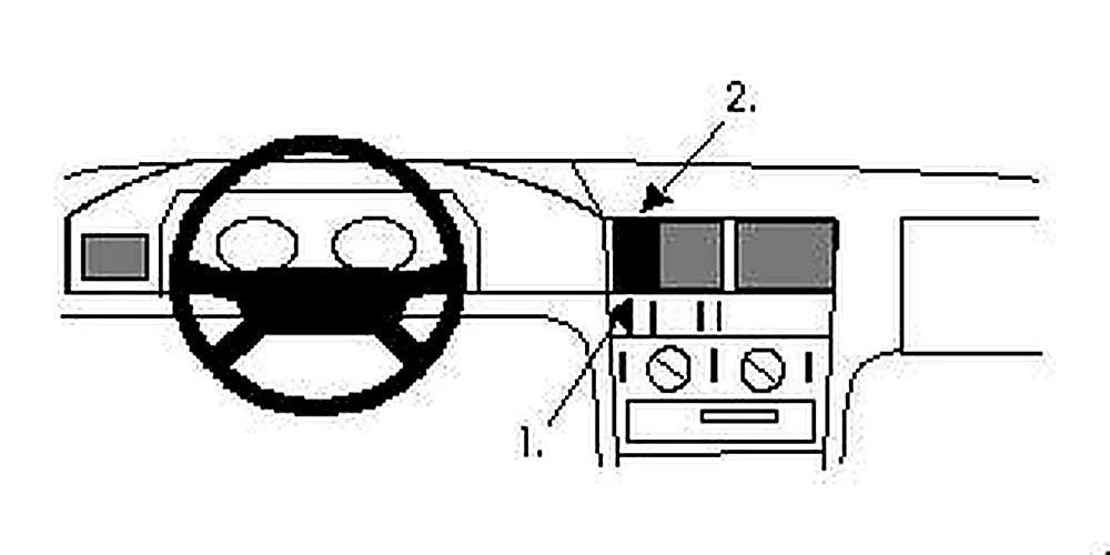Brodit ProClip 852025 voor Mercedes Benz C-Class (180-320)