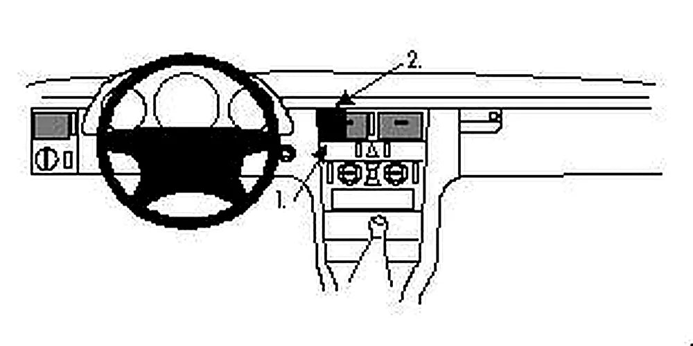 Brodit ProClip 852198 voor Mercedes Benz E-Class, Stationwagon