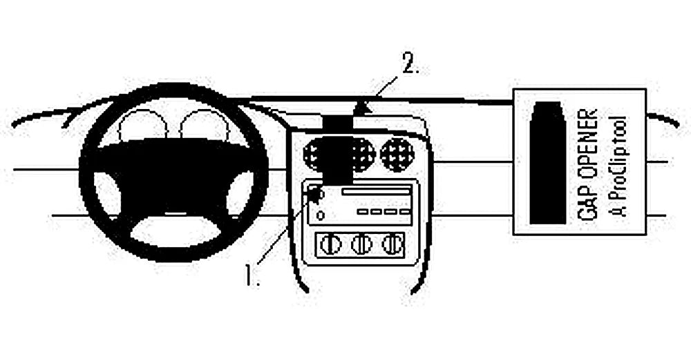Brodit ProClip 852246 voor Pontiac Trans Am