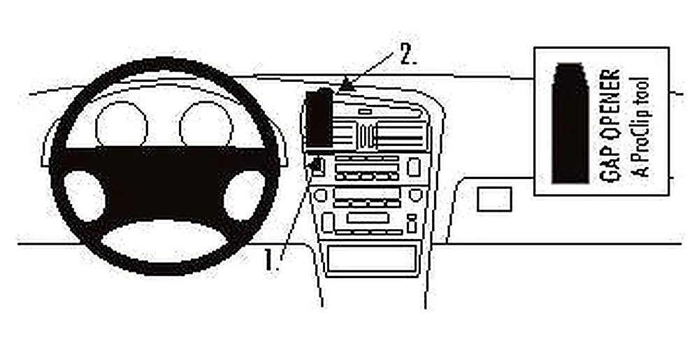 Brodit ProClip 852540 voor Lexus GS Series