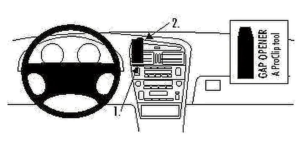 Brodit ProClip 852540 voor Lexus GS Series