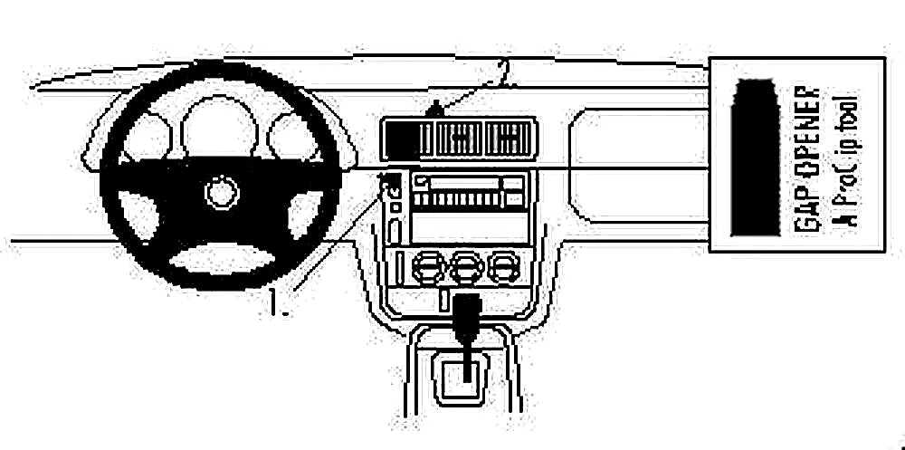 Brodit ProClip 852563 voor Mercedes Benz M-Class/ML