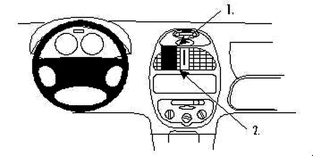 Brodit ProClip 852673 voor Peugeot 206
