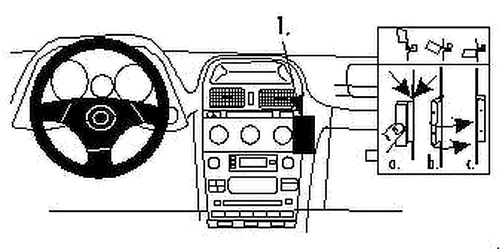 Brodit ProClip 852716 voor Lexus IS Series