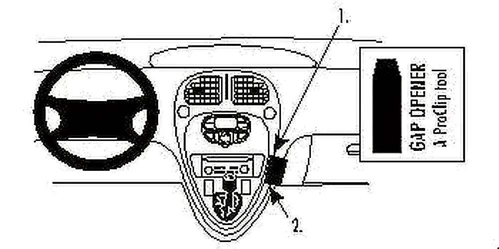 Brodit ProClip 852762 voor Citroen Xsara Picasso