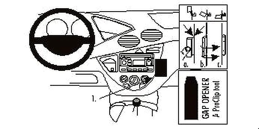 Brodit ProClip 852788 voor Ford Focus