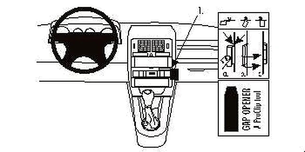 Brodit ProClip 852838 voor Audi S2
