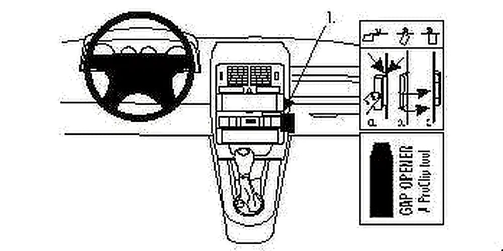 Brodit ProClip 852838 voor Audi S2