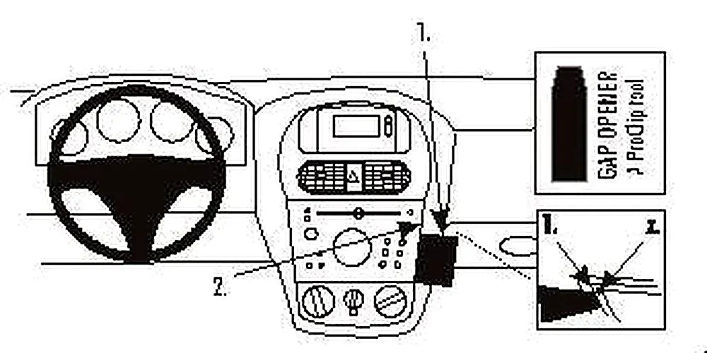 Brodit ProClip 852856 voor Opel Tigra TT