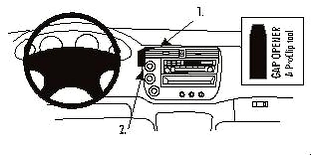 Brodit ProClip 852903 voor Acura EL