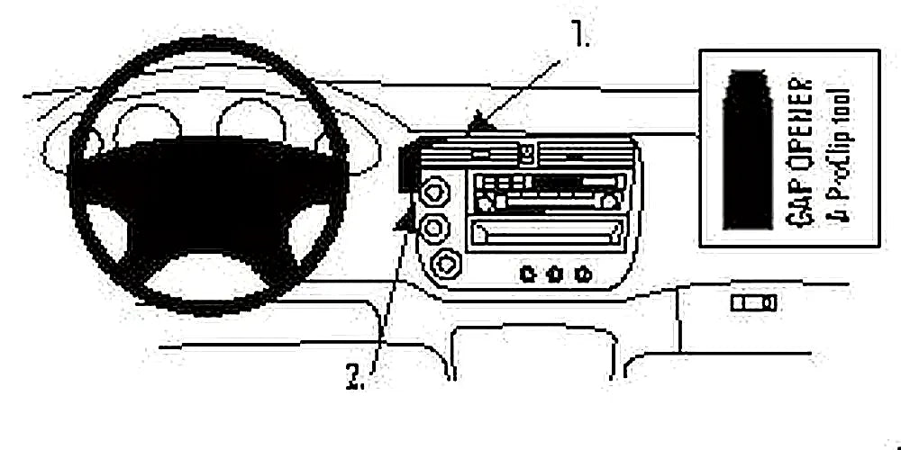 Brodit ProClip 852903 voor Acura EL