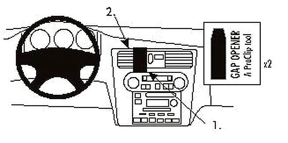 Brodit ProClip 852904 voor Honda Accord