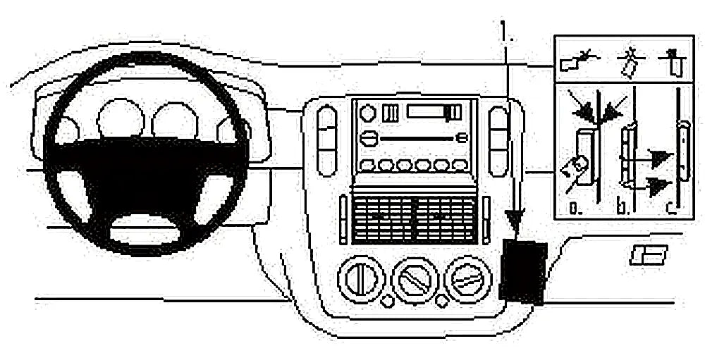 Brodit ProClip 852957 voor Ford Explorer