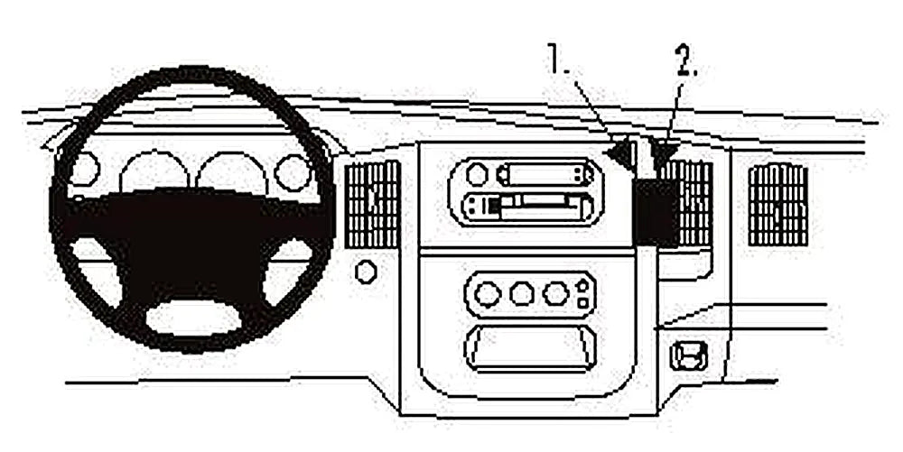 Brodit ProClip 852972 voor Dodge Ram Pick Up 2500/3500