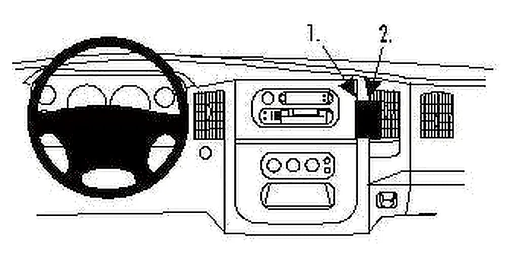 Brodit ProClip 852972 voor Dodge Ram Pick Up 2500/3500