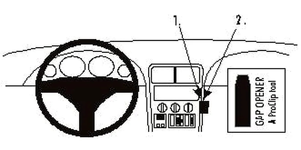 Brodit ProClip 853031 voor BMW Z3