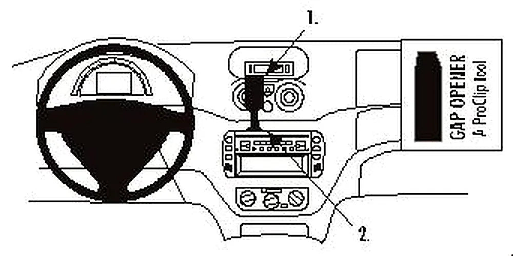 Brodit ProClip 853044 voor Citroen Pluriel