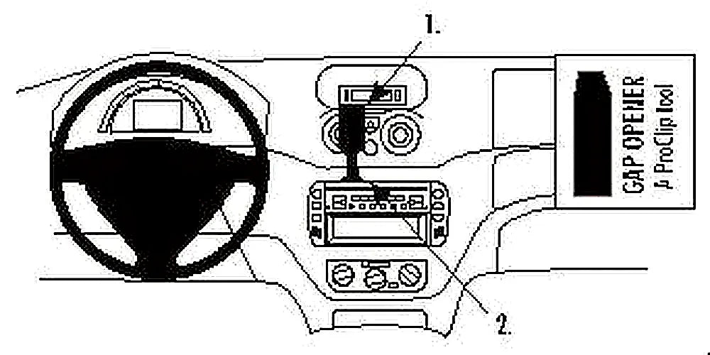 Brodit ProClip 853044 voor Citroen Pluriel
