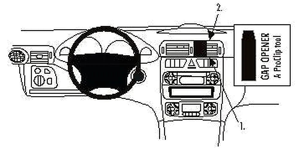 Brodit ProClip 853090 voor Mercedes Benz C-Class (180-320)