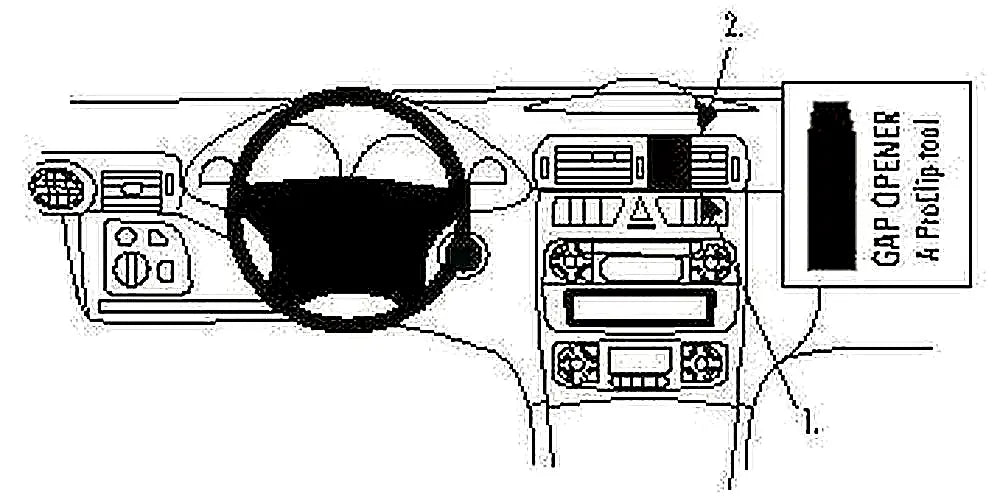 Brodit ProClip 853090 voor Mercedes Benz C-Class (180-320)