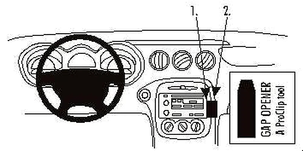 Brodit ProClip 853116 voor Pontiac Grand Am