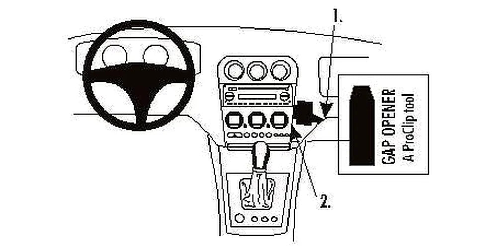 Brodit ProClip 853123 voor Alfa Romeo 156