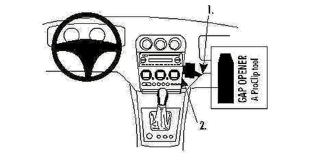 Brodit ProClip 853123 voor Alfa Romeo 156