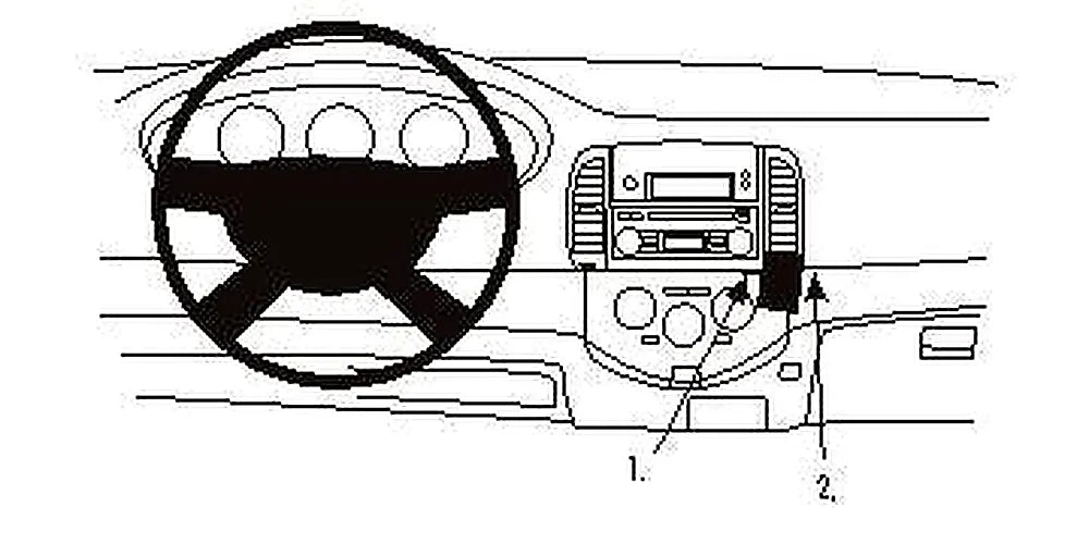 Brodit ProClip 853202 voor Nissan Micra