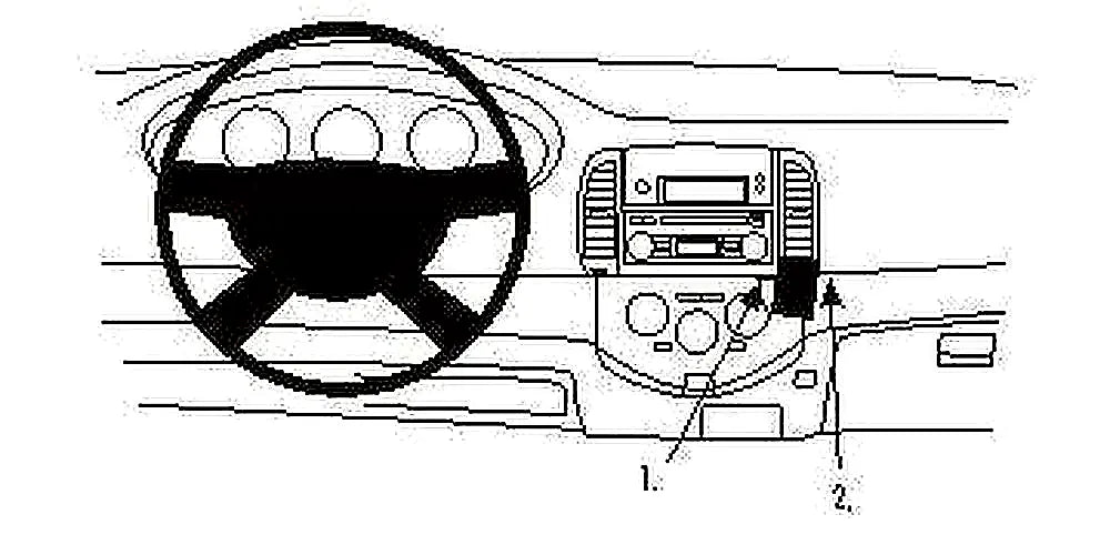 Brodit ProClip 853202 voor Nissan Micra