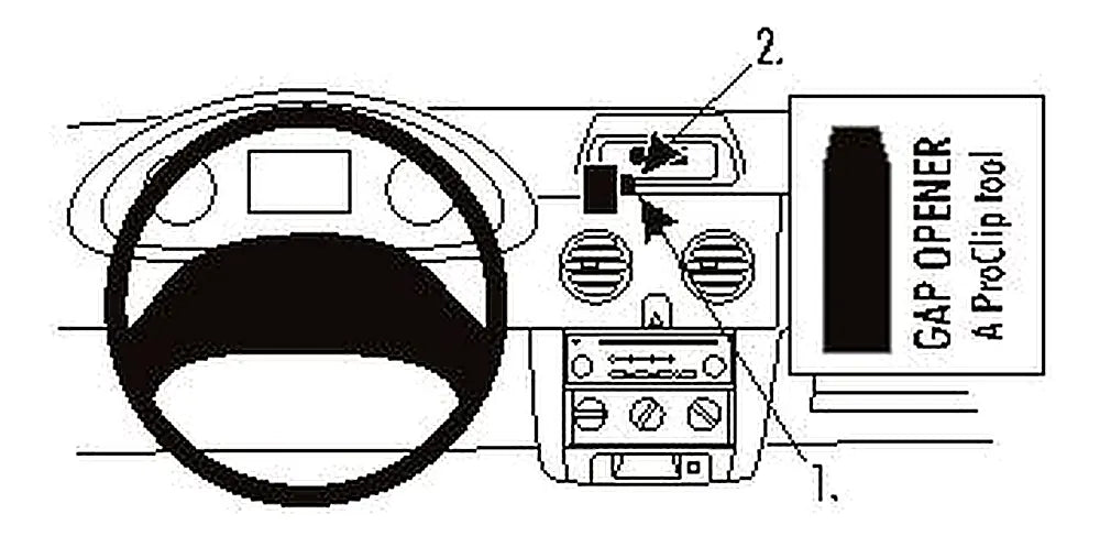 Brodit ProClip 853215 voor Nissan Kubistar