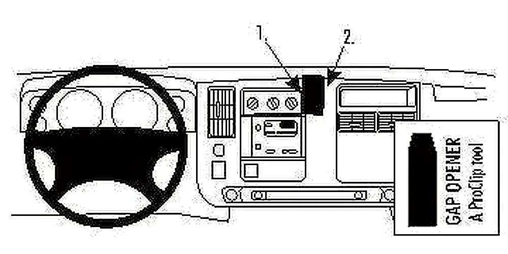 Brodit ProClip 853232 voor Chevrolet Van