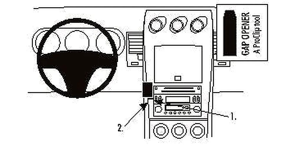 Brodit ProClip 853250 voor Nissan Roadster