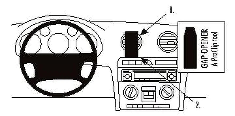 Brodit ProClip 853296 voor Audi S3