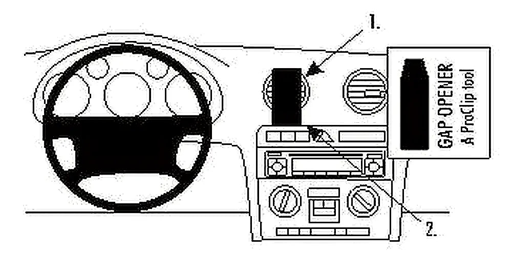 Brodit ProClip 853296 voor Audi S3