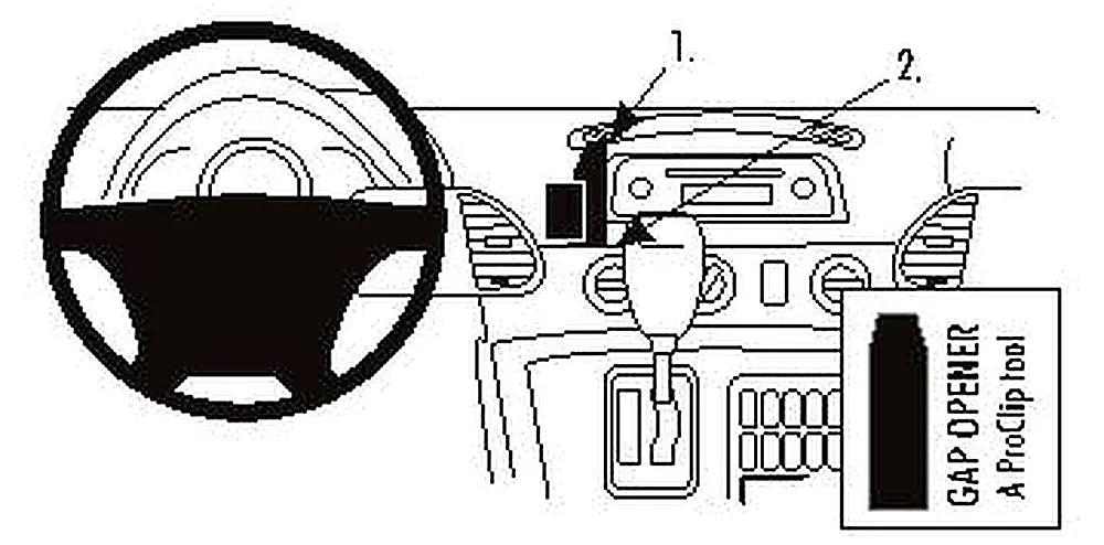 Brodit ProClip 853299 voor Dodge Sprinter