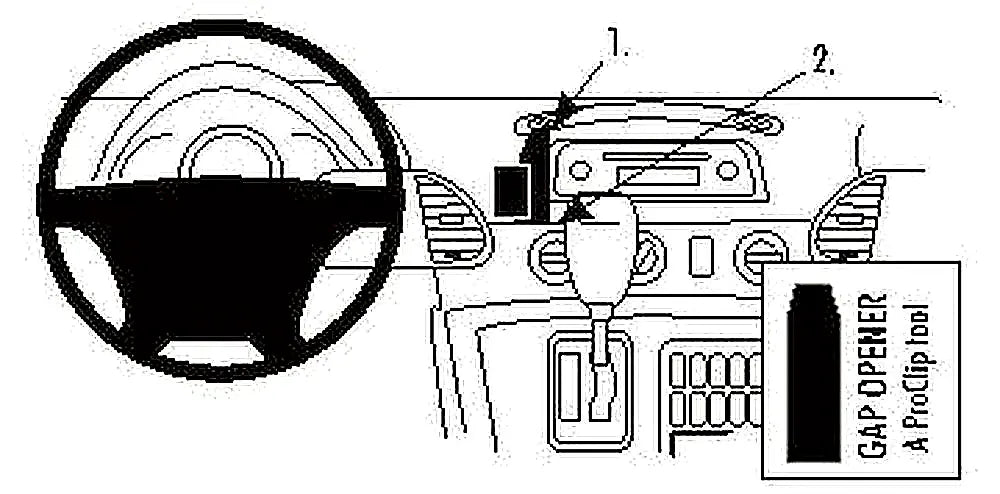 Brodit ProClip 853299 voor Dodge Sprinter