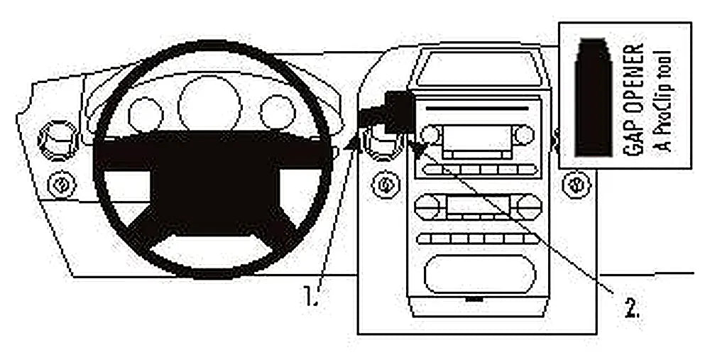 Brodit ProClip 853318 voor Ford F-Series 150