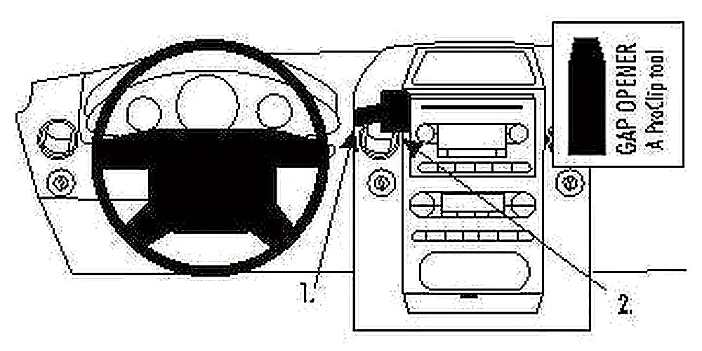 Brodit ProClip 853318 voor Ford F-Series 150
