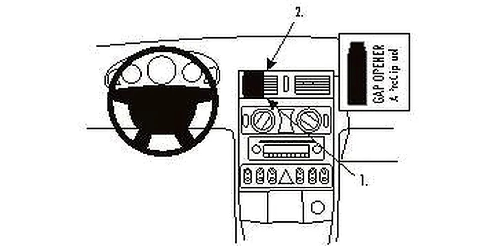 Brodit ProClip 853323 voor Chrysler Crossfire