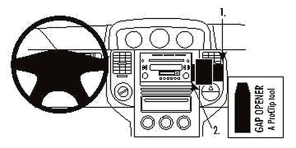 Brodit ProClip 853368 voor Nissan X-Trail