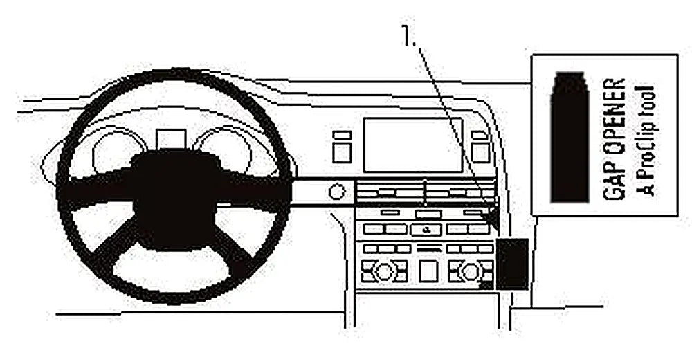 Brodit ProClip 853480 voor Audi S6