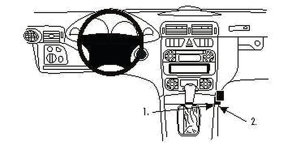 Brodit ProClip 853481 voor Mercedes Benz CLC-Class