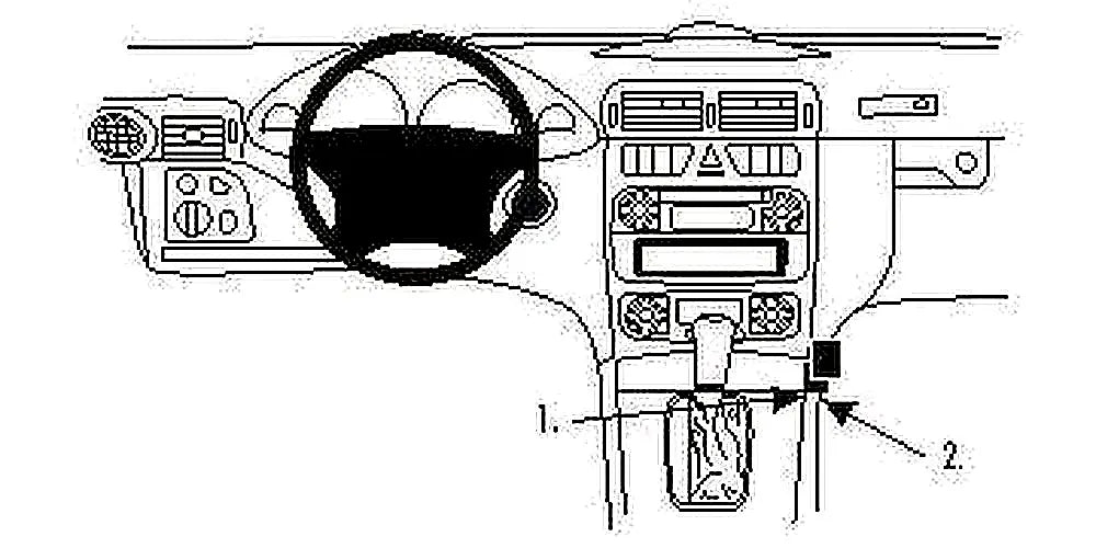 Brodit ProClip 853481 voor Mercedes Benz CLC-Class